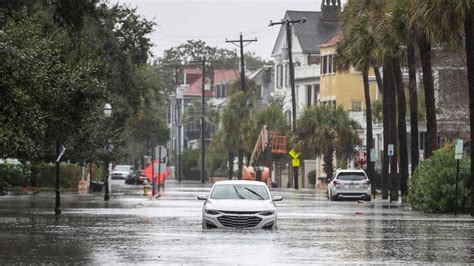 Storm drenches Florida and causes floods in South Carolina as it moves up East Coast